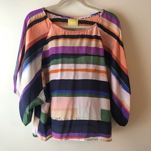 Maeve Striped Silk Blouse